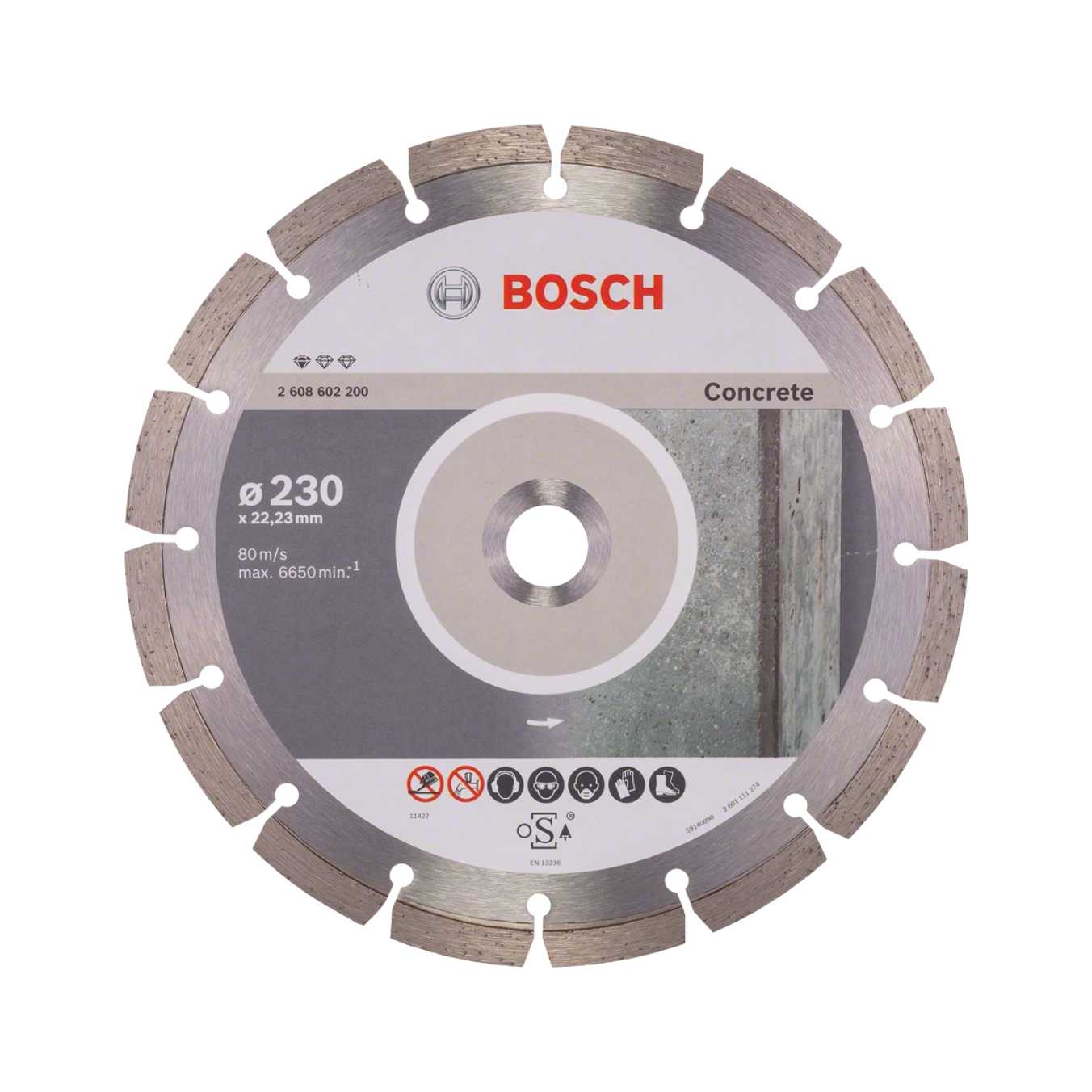 secure concrete cutting disc
