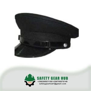 Black Cotton Security Guard Caps