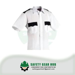 White Cotton Security Guard Shirt
