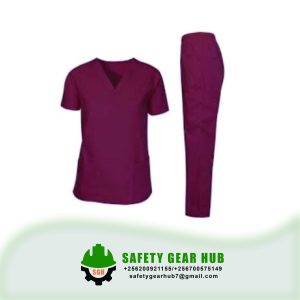 Unisex Maroon Medical Scrub