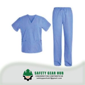 Unisex Sky Blue Medical Scrubs