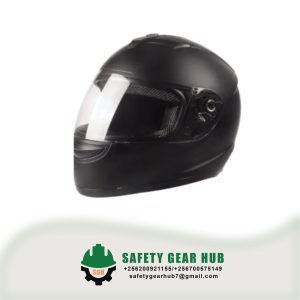 Black riding helmet