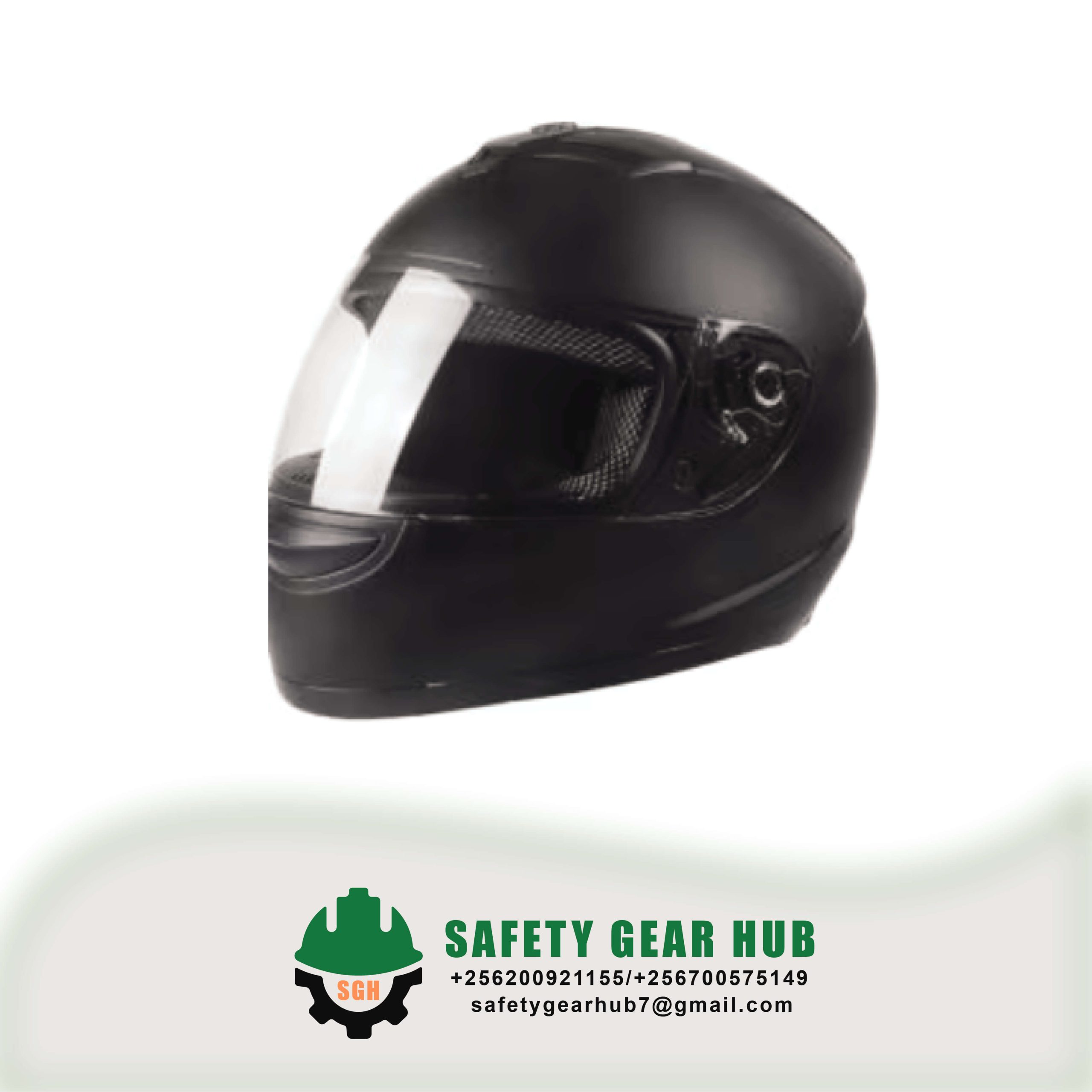 Black riding helmet