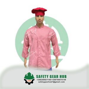 Pink Chef Jacket with a chef hat