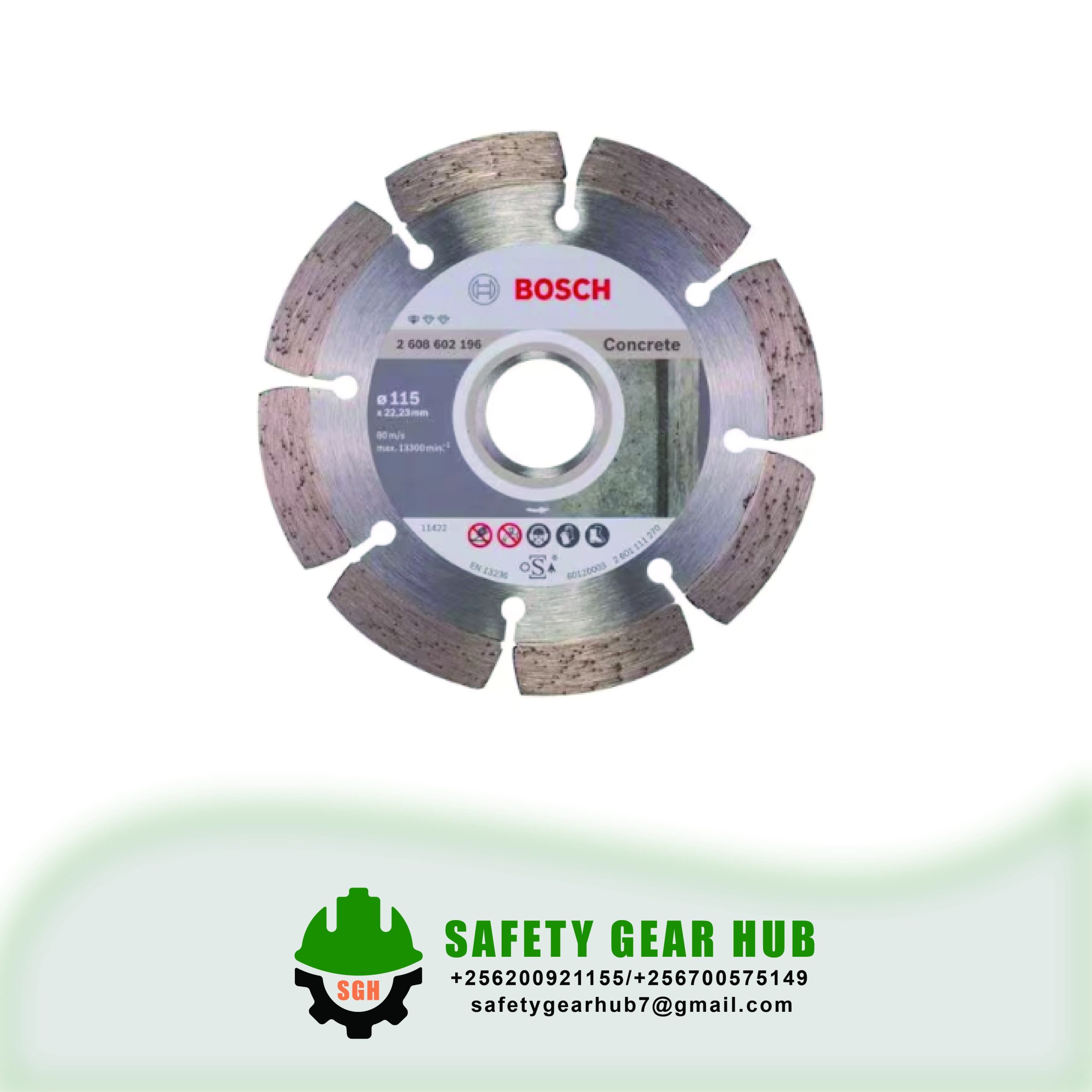 secure concrete cutting disc
