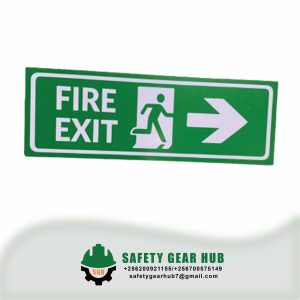 Fire Exit Signage ( 12 By 4.1 ” inches)