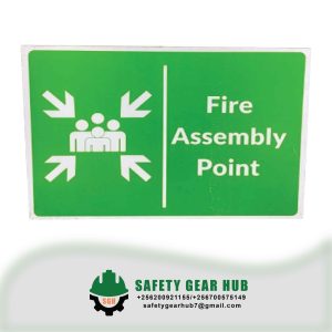 Fire Assembly Point Signage (15.5 by 12 inches)