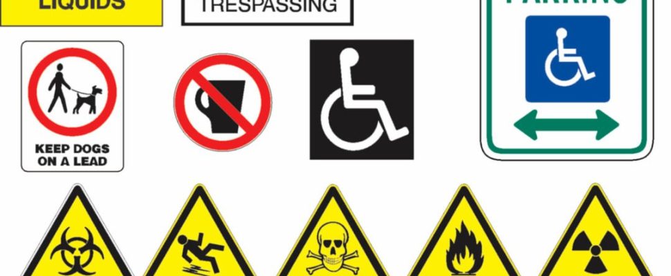 Types of safety signs