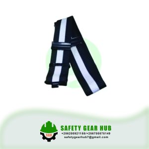 Black Security Belt with White Stripe