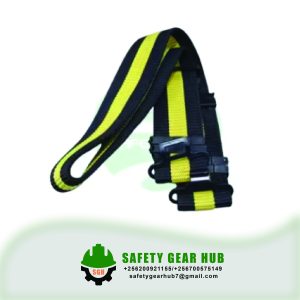 Black Security Belt with yellow Stripe