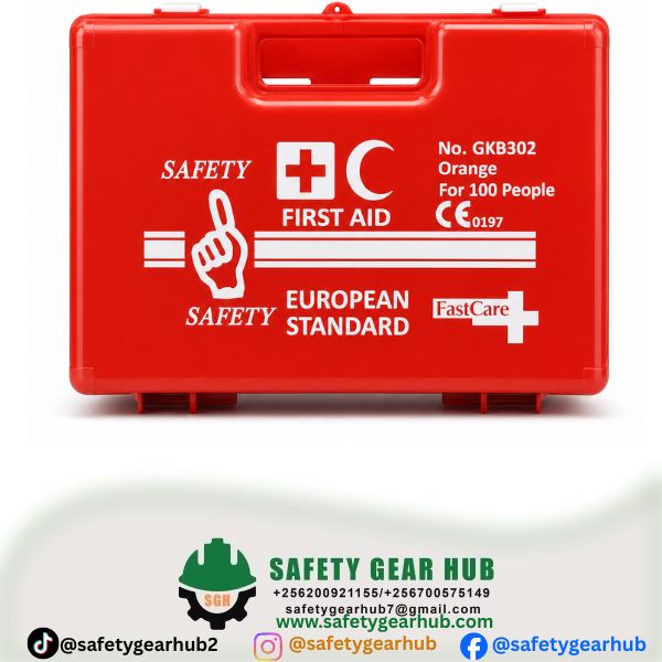 FIRST AID KIT FOR 100 PEOPLE RED BOX
