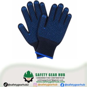 Blue Cotton Knitted_Gloves